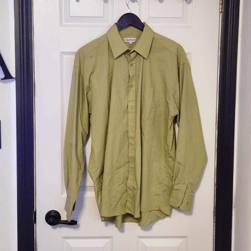 Apostrophe Men's Light Olive Casual Shirt